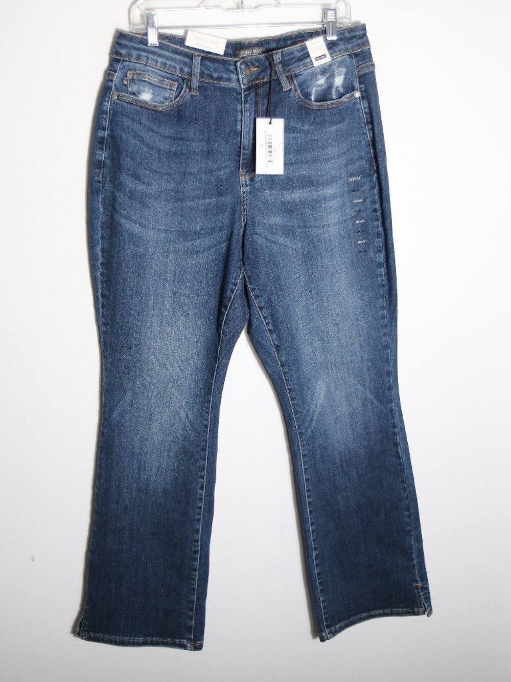 Judy Blue Slim Bootcut Jeans Womens 16W High Rise Stretch Distressed Slimming